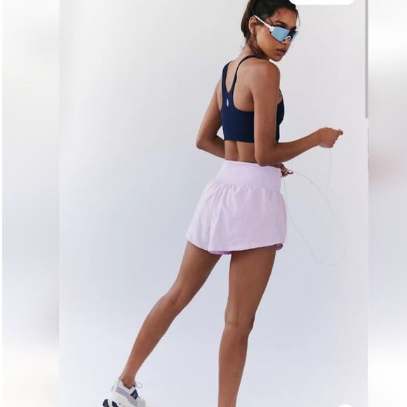 Free People Movement NWT Carpe Diem Powder Pink/ Rose Athletic Shortie Shorts M - Picture 10 of 13